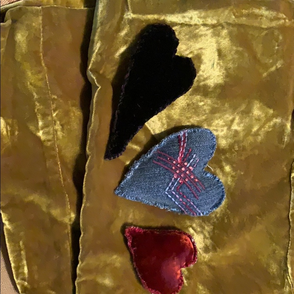 Hand sewn hearts